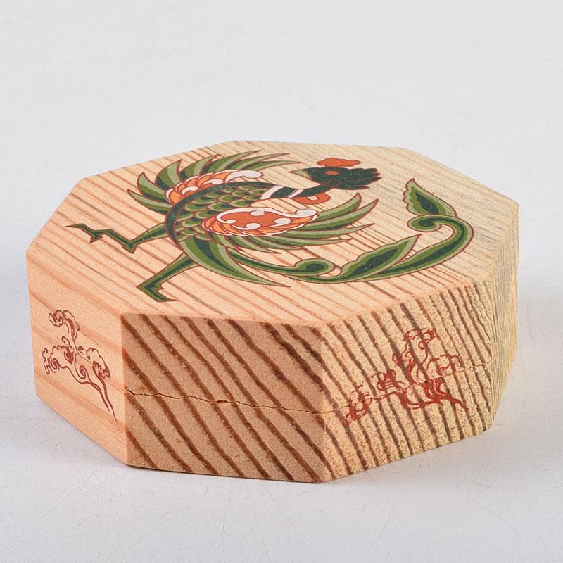 だだっこ 　繧繝文様　八角香合　東大寺　別当永慶書付　共布共箱　Z8908