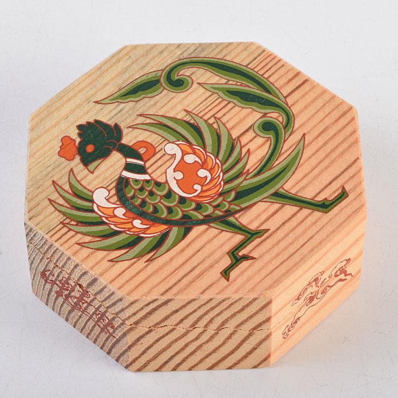 だだっこ 　繧繝文様　八角香合　東大寺　別当永慶書付　共布共箱　Z8908