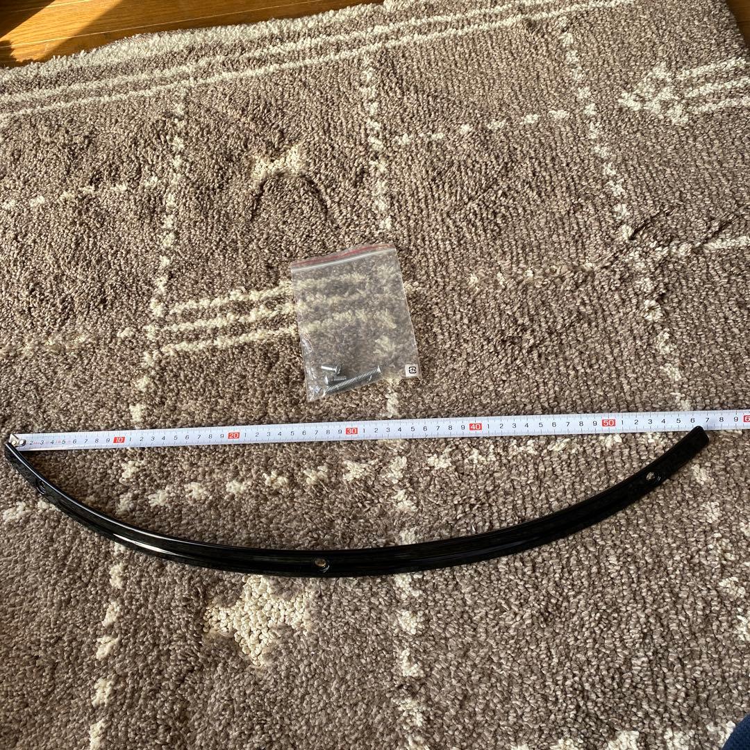 ハーレーダビットソン　ウインドシールドトリム　GROOVED 美品ブラック