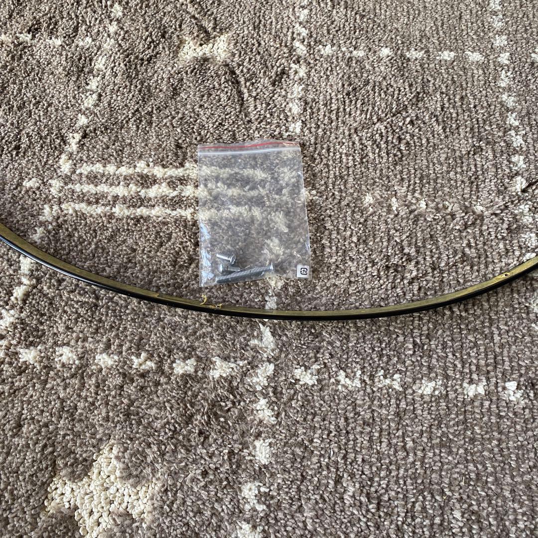 ハーレーダビットソン　ウインドシールドトリム　GROOVED 美品ブラック