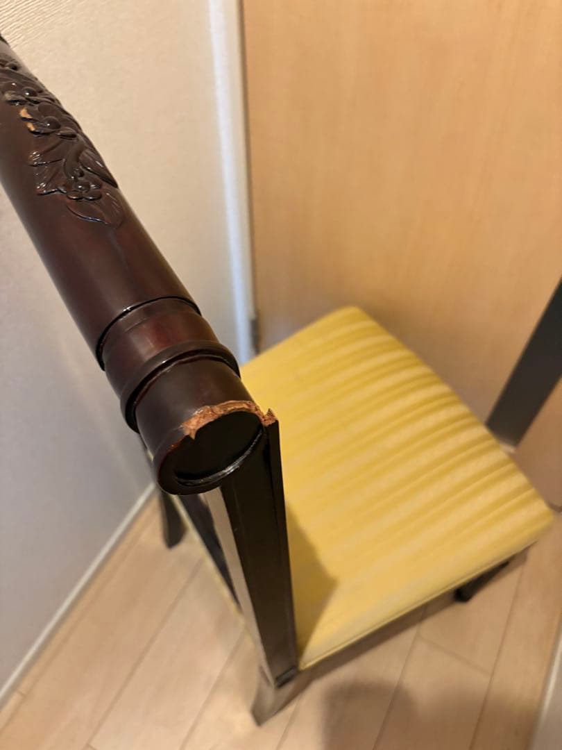 ダイニングチェア アンティーク調　ロココ　ドレッサー