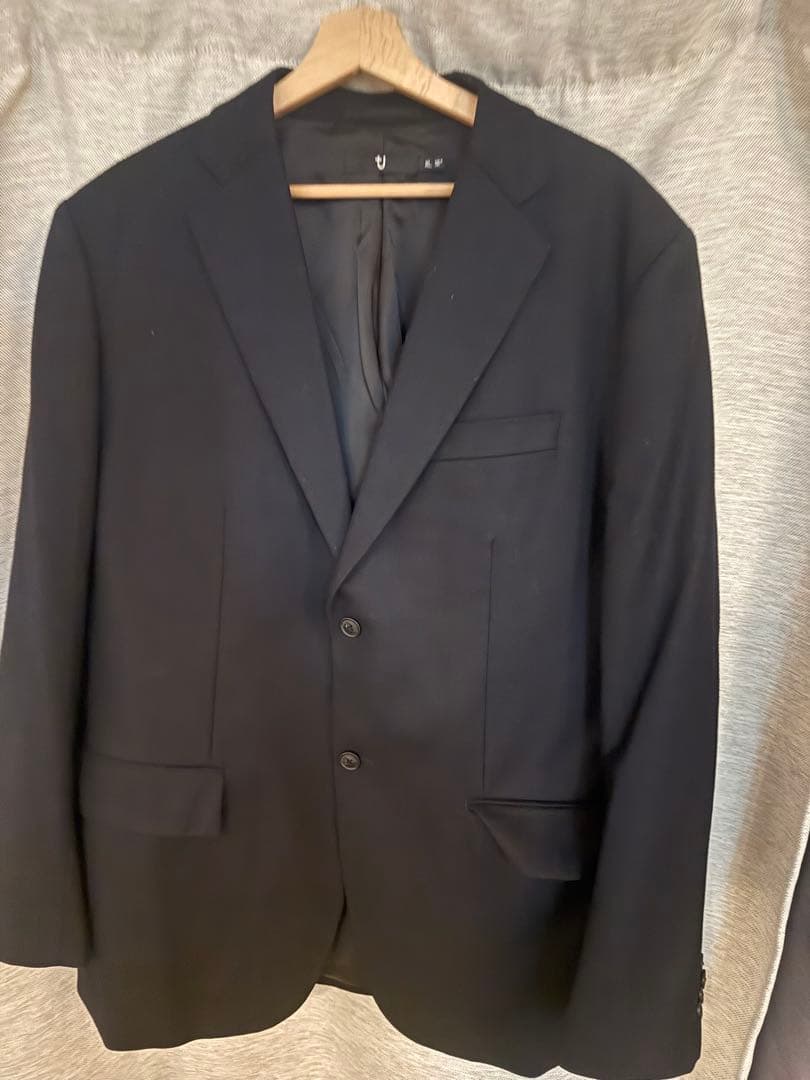 k*7様 【美品】ユニクロ +J NIKKEウール セットアップ 黒 XL 20