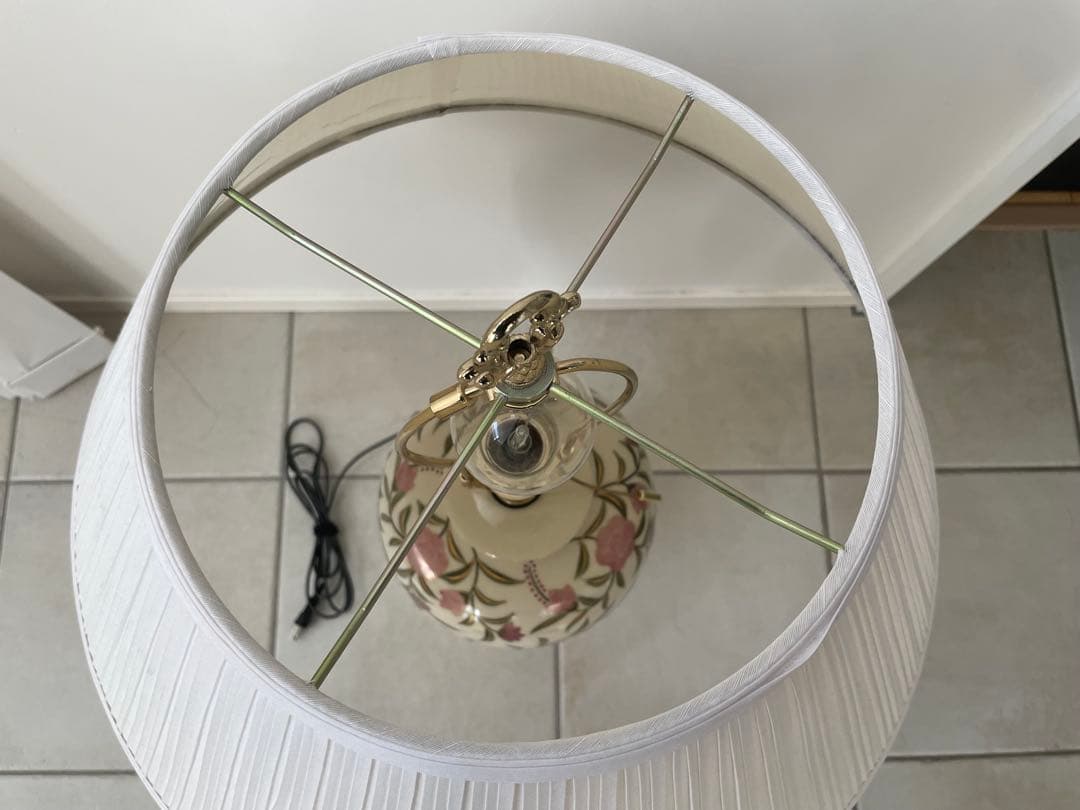 美品 ロイヤル 九谷 薩摩 テーブルスタンド 照明 陶器 モダン 最高級 ライト