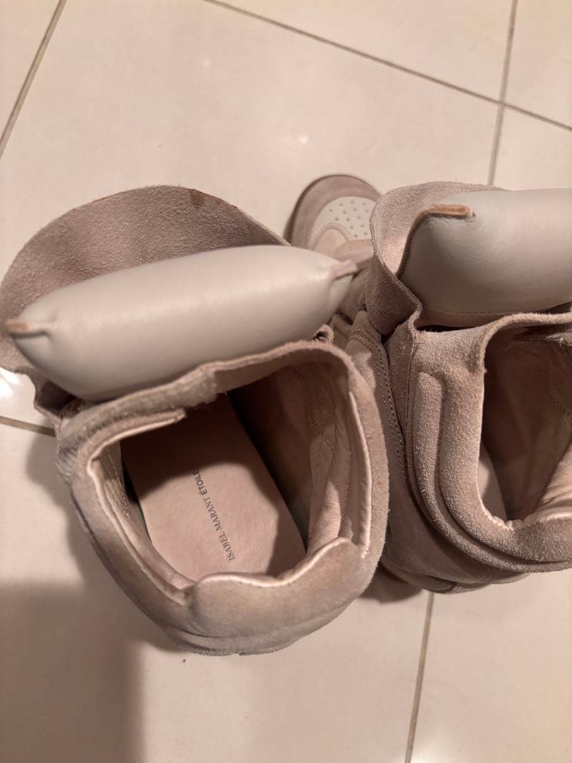 イザベルマラン ベケット スウェード レザー ハイカット スニーカー