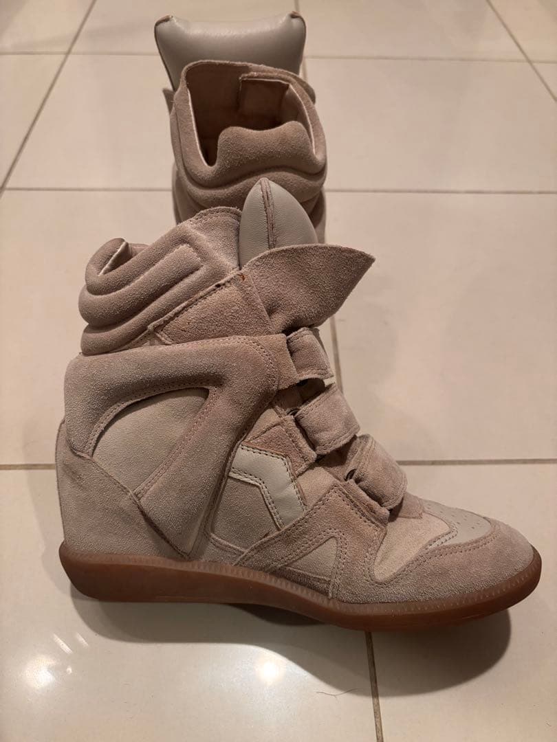 イザベルマラン ベケット スウェード レザー ハイカット スニーカー