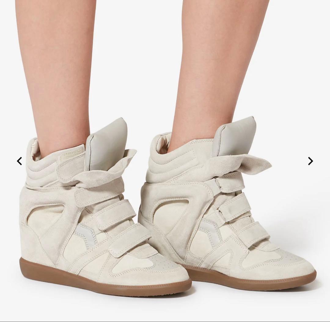 イザベルマラン ベケット スウェード レザー ハイカット スニーカー