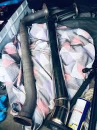 ランクル100ディーゼル 76.3ｍｍフロントパイプ ランドクルーザー100