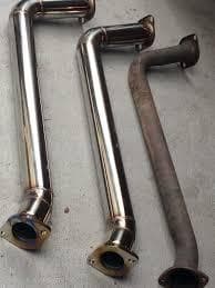 ランクル100ディーゼル 76.3ｍｍフロントパイプ ランドクルーザー100