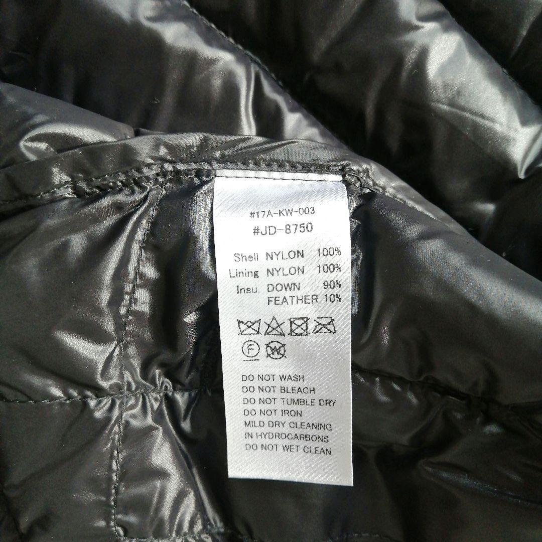 美品 ダントン ダウンベスト アウター インナーダウン 黒 ブラック 34