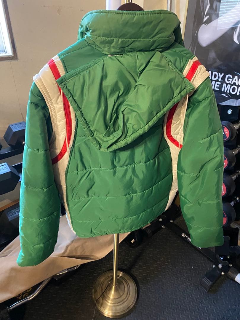 USA製　70’s 7up ダウンジャケット　ベストGreen Lサイズ