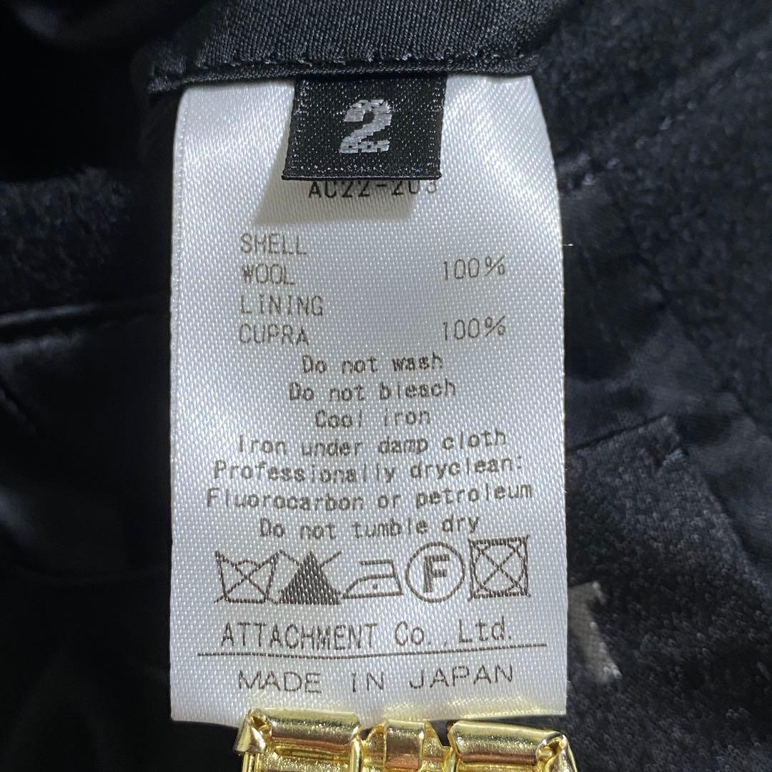 ジャケット・アウター ATTACHMENT heavy melton hooded blouson 2