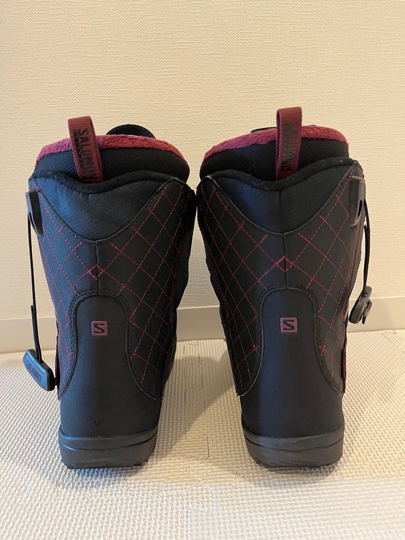 Salomon レディース スノーボードブーツ ブラック/パープル