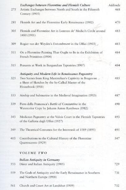 【英語】アビ・ヴァールブルク 『異教的古代の再生』＊全業績の英訳を一冊に集大成