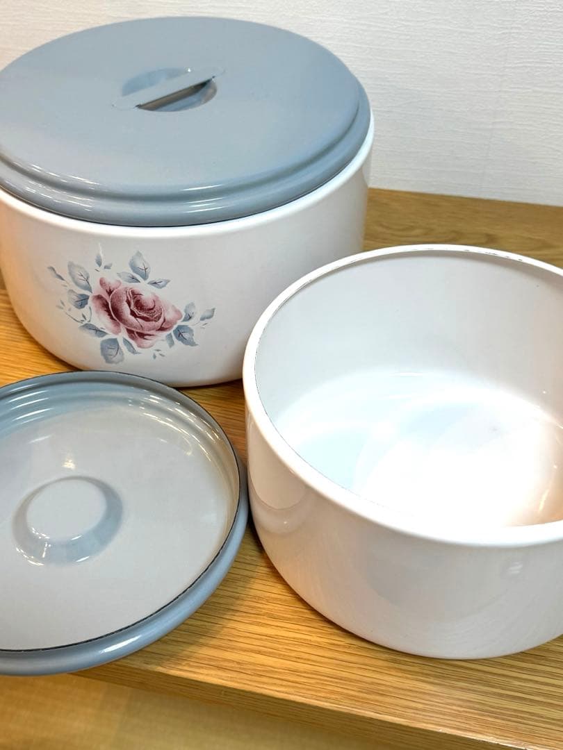 imane イマン ホーロー 丸缶 S M Ｌアターブル 3個セット