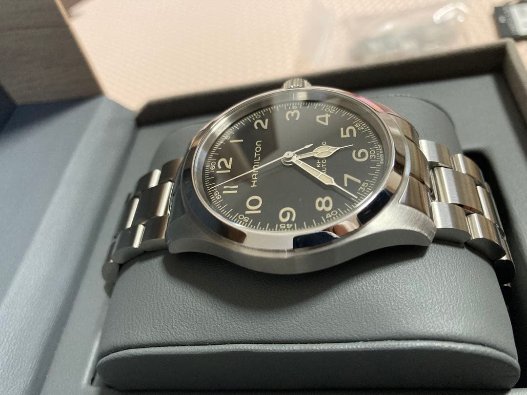 【極美品】HAMILTON 　マーフ38mm メタルバンド　レザーベルト付き