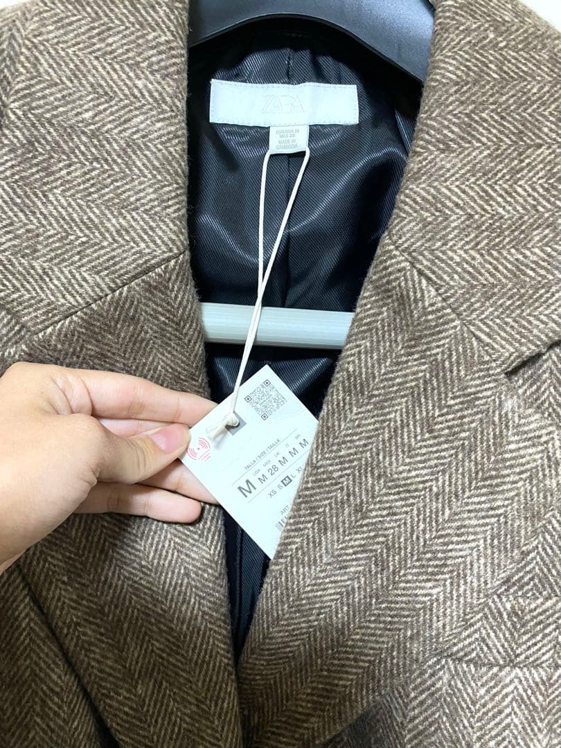 ZARA【新品】ベルト付き テーラードジャケット