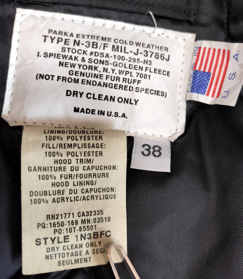 スピワック N-3B アメリカ製 モッズコート ブラウン　38　USA