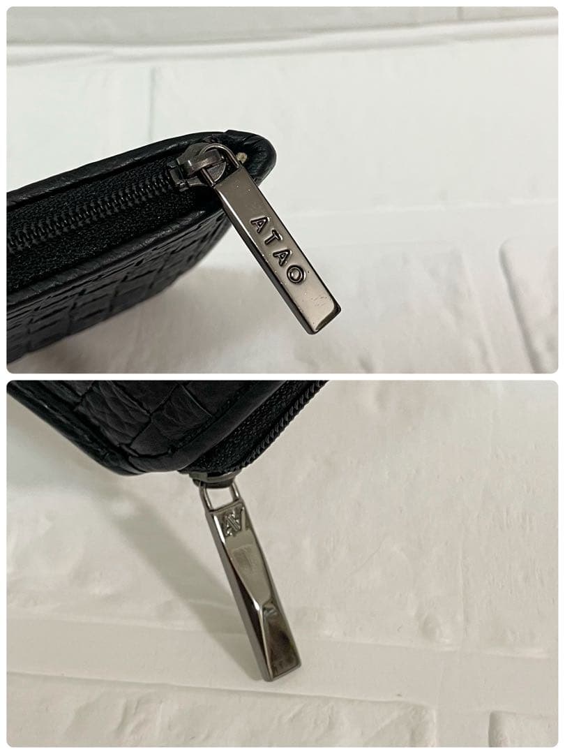 ヒロユタママ様　ATAO slimo スリモ メッシュ 牛革レザー 長財布 箱付