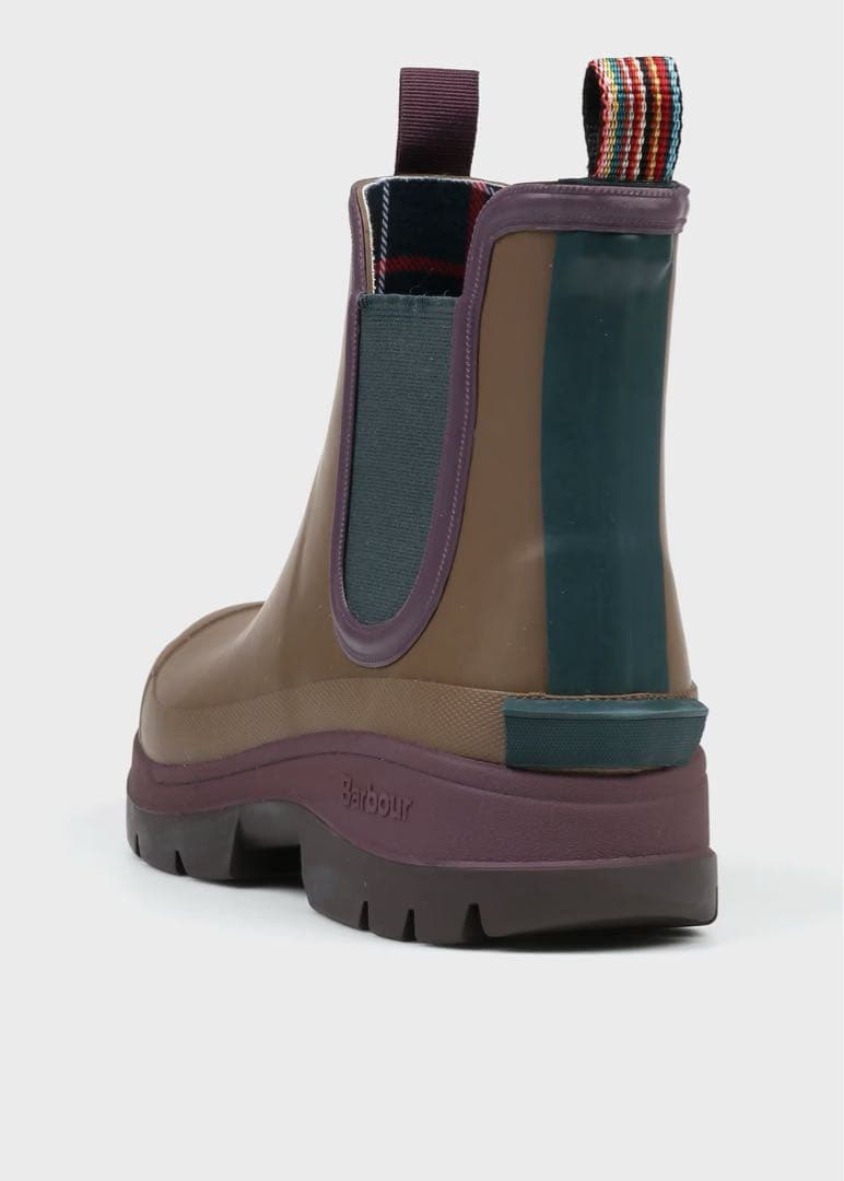 \"Paul Smith Loves Barbour\" サイドゴアレインブーツ