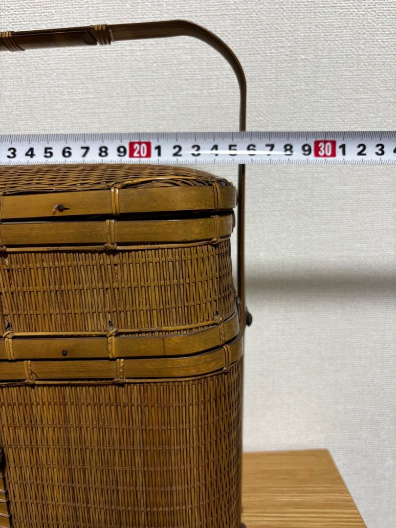 レトロ　竹細工　竹籠　インテリア