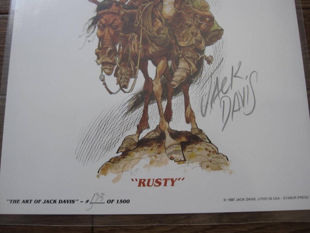 JACK DAVIS　ジャック・デイヴィス 　限定1500部　サイン入イラスト付