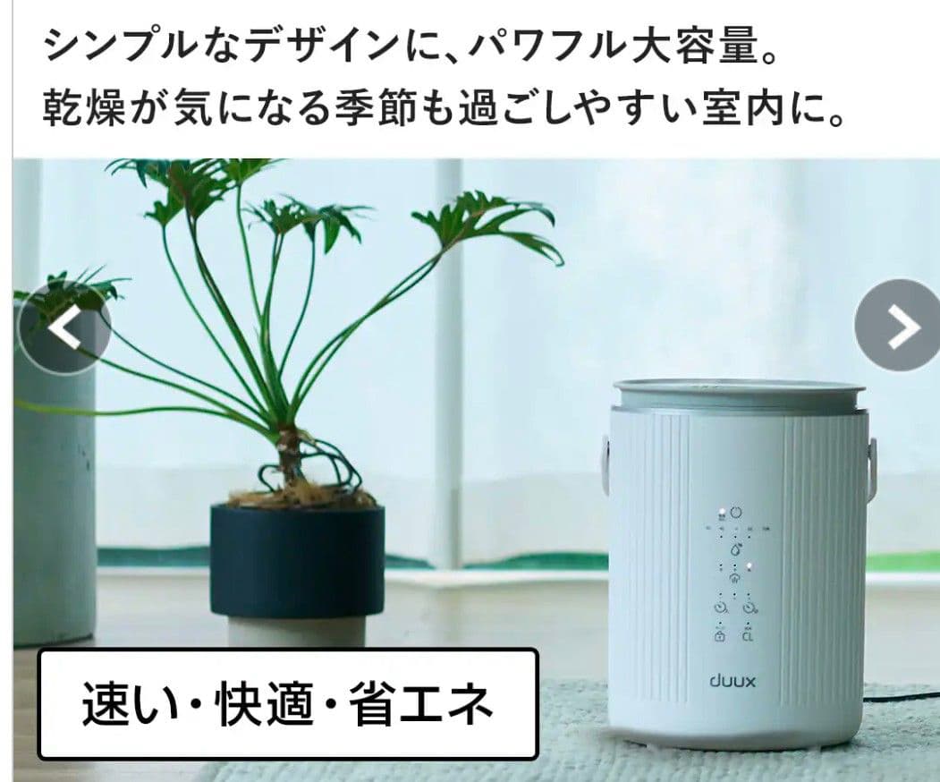 新品未使用duux Dawn スチーム式加湿器