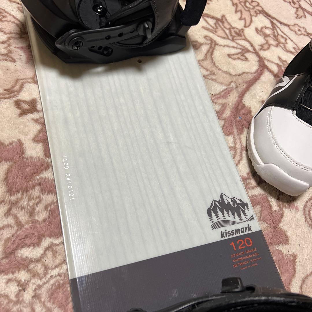 美品 子供用スノーボード 120cmブーツ 22cm 24-25 3点セット