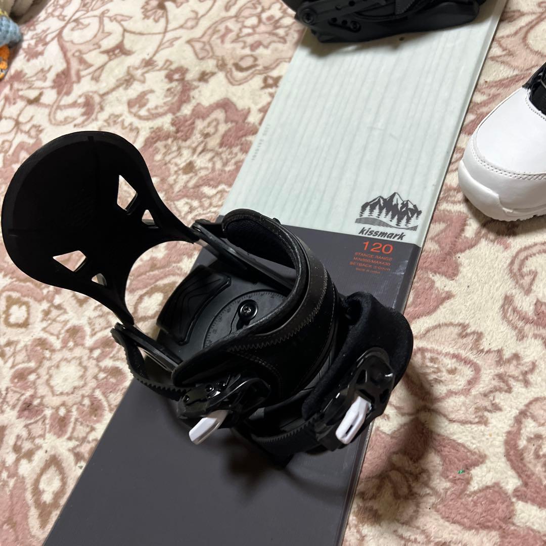 美品 子供用スノーボード 120cmブーツ 22cm 24-25 3点セット