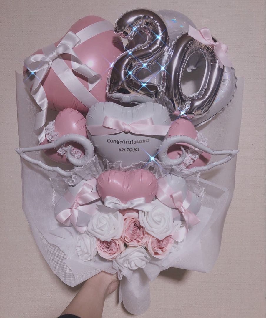 コンちゃん　卒業　卒業ブーケ　バルーンブーケ　バルーンギフト　生誕祭　推し