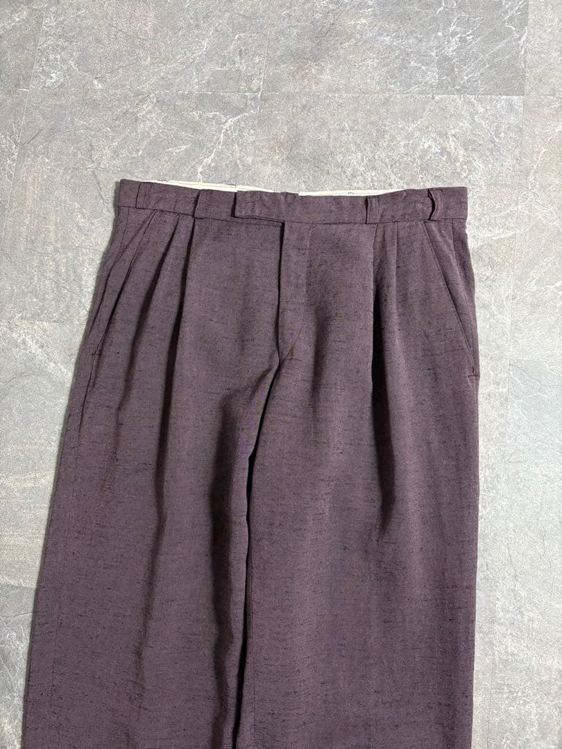 パンツ 70s Vintage wool nep slacks opti zipper