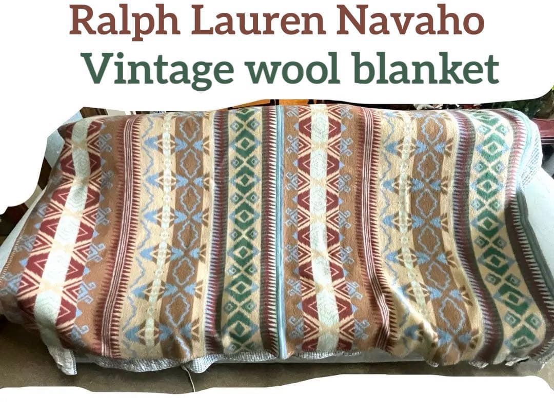 超貴重美品！ラルフローレンVtg ✳︎ナバホ✴︎ウールブランケット✴︎シングルサイズ