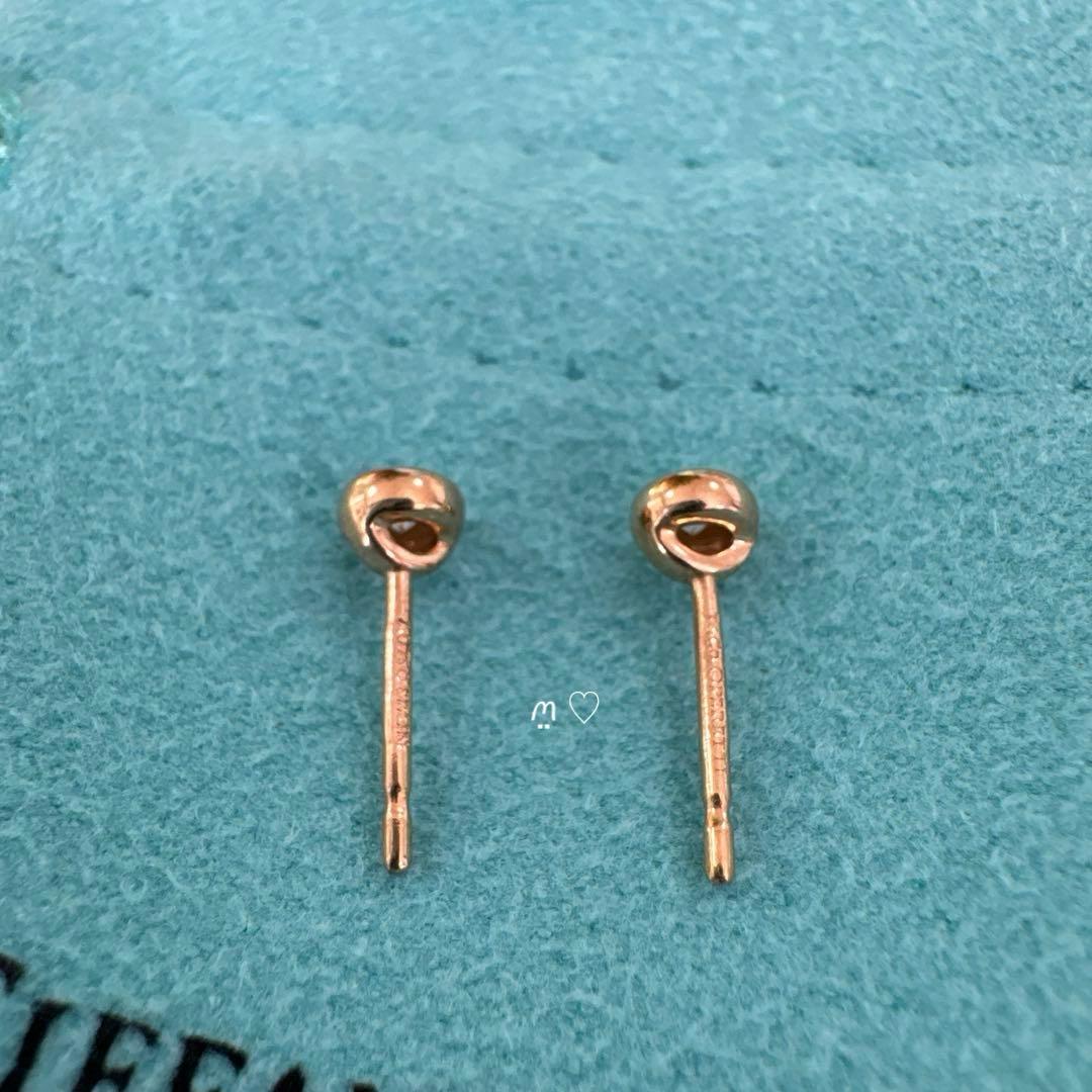 ティファニー　ダイヤモンドバイザヤードピアス0.14ct　Ꮶ18ローズゴールド