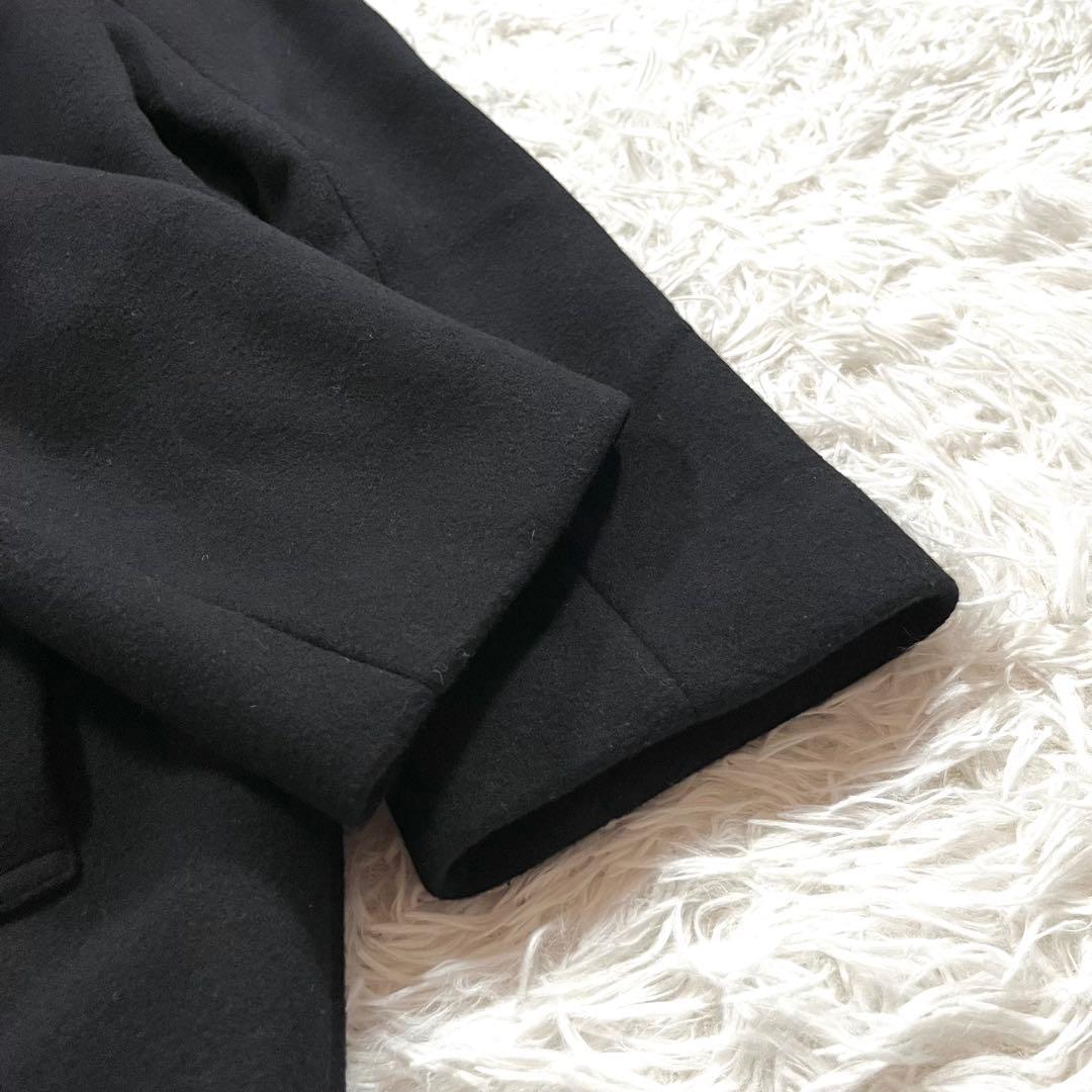 美品✨セオリーリュクス　ダブル　メリノウール　チェスターコート　ブラック　36