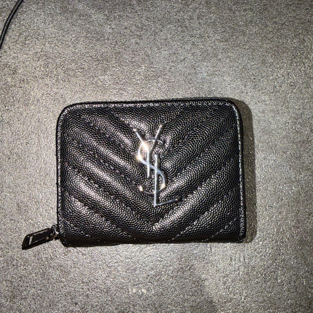 YSL ブラック 二つ折り財布