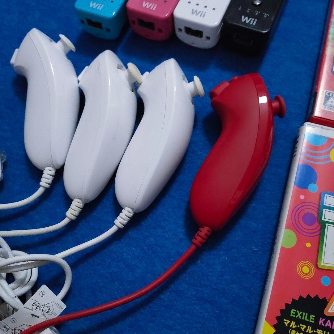 任天堂Wii 4人 ハンドル 本体 マリオカート 太鼓の達人 カラフルリモコン