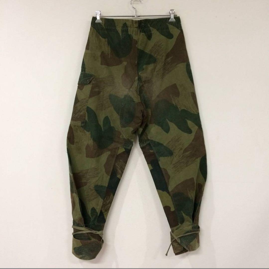 ビンテージ　50s　ミリタリー　ベルギー軍　ブラッシュスクロールカモ　パンツ
