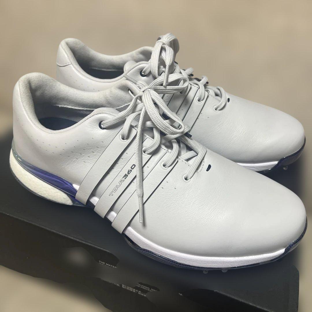 adidas ゴルフシューズ ツアー360 27.0cm ダッシュグレー 紐