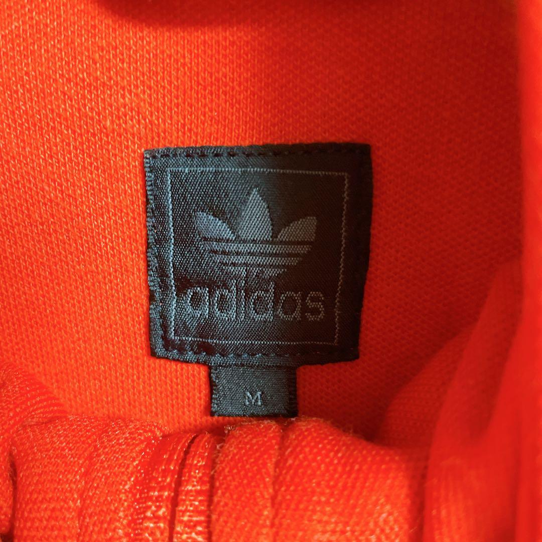 adidas 00's 黒タグ　トラックジャケット　ジャージ　デカロゴ　オレンジ