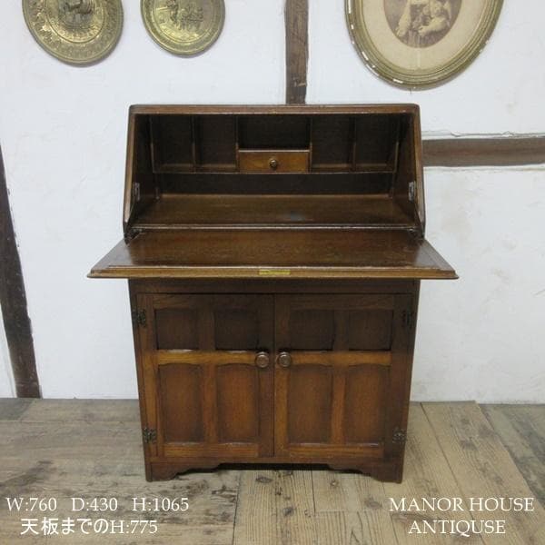 イギリス アンティーク 家具 ジェンティーク ビューロー デスク 机 6147d