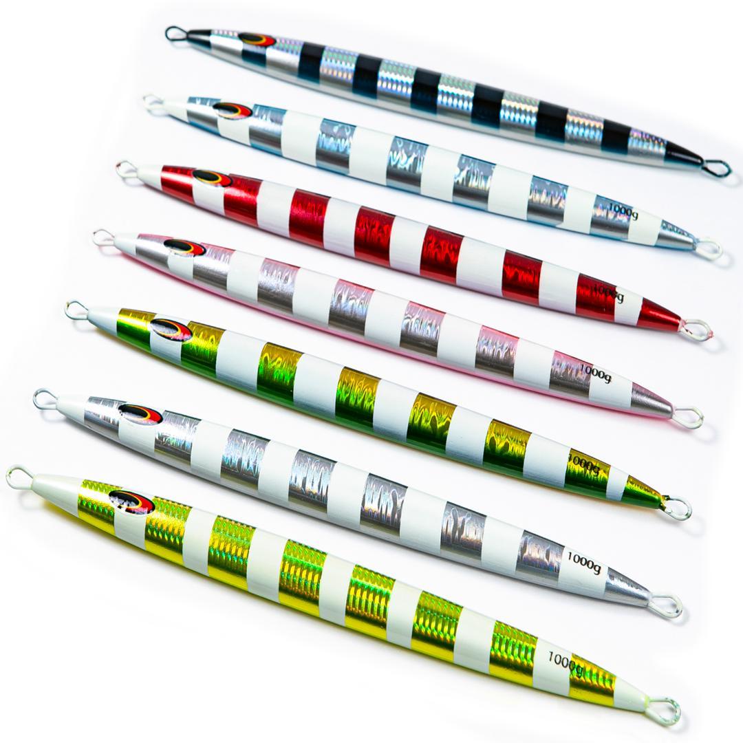 メタルジグ１０００ｇ３４．０ｃｍ ７色７本セット　新品　送料無料