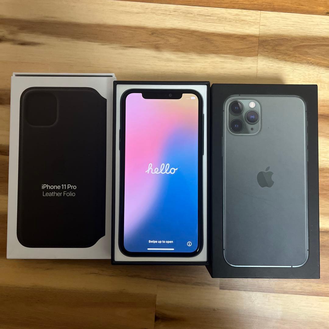 iPhone 11 Pro 256GB 本体 ミッドナイトグリーン 反応難あり。