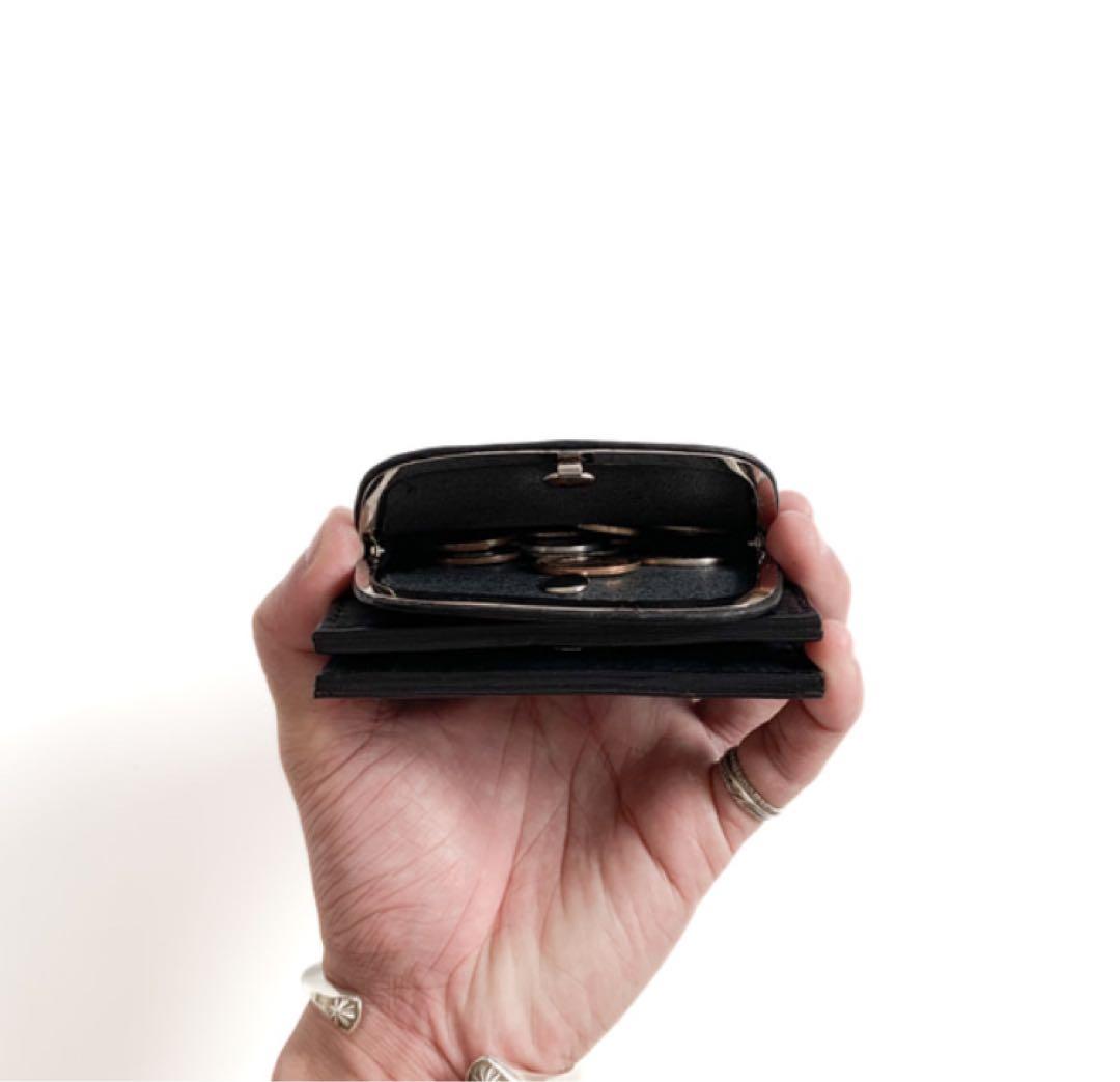 天溝がま口の二つ折り財布　【がま口ウォレット】　chroi’s wallet