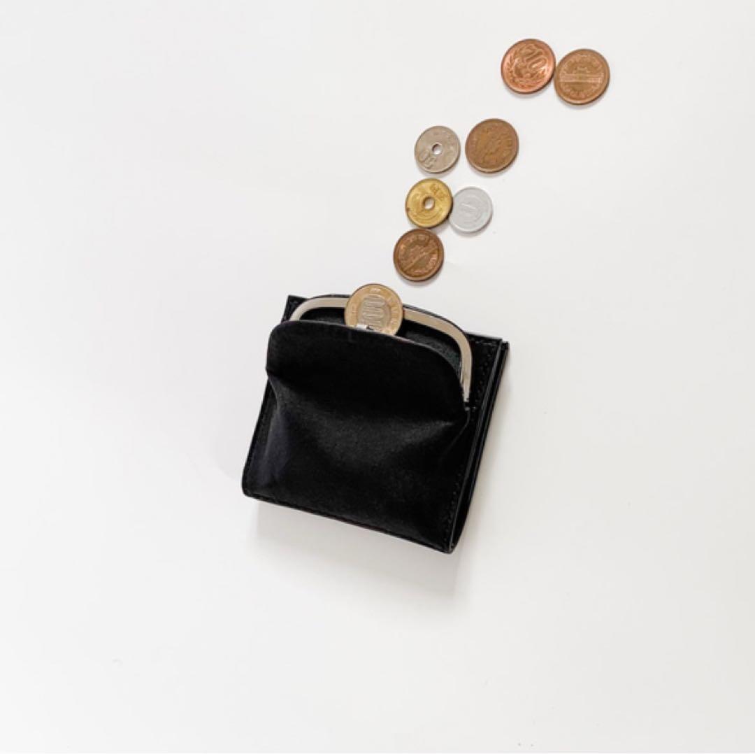 天溝がま口の二つ折り財布　【がま口ウォレット】　chroi’s wallet