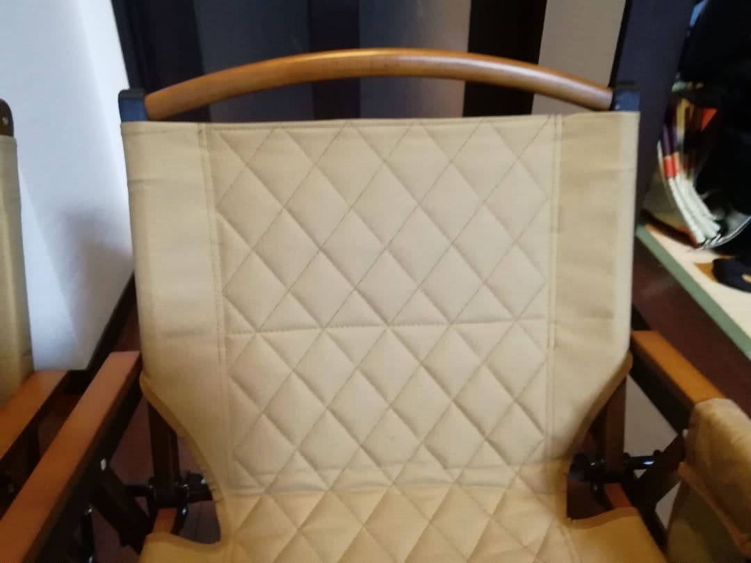 WAQ Folding Wood Chair ウッドチェア タンカラー2個セット