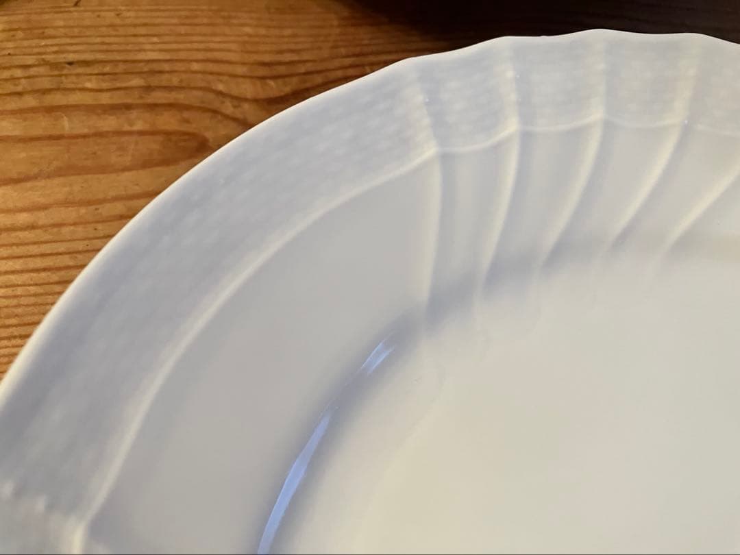 ジノリ　ベッキオホワイト　19.5デザートプレート×6