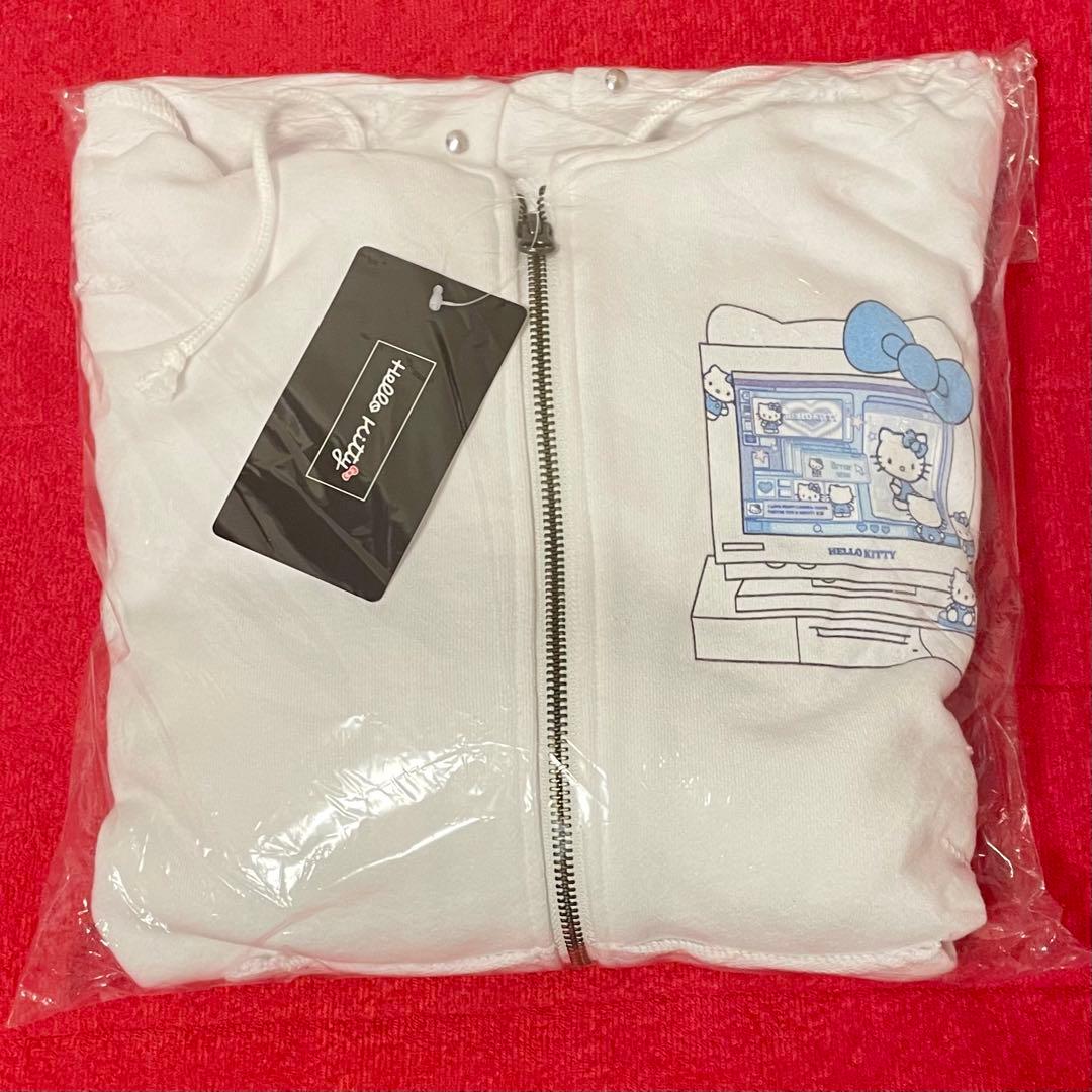 QOOZA × HELLO KITTY / KITTYコラボパーカー（WHT）