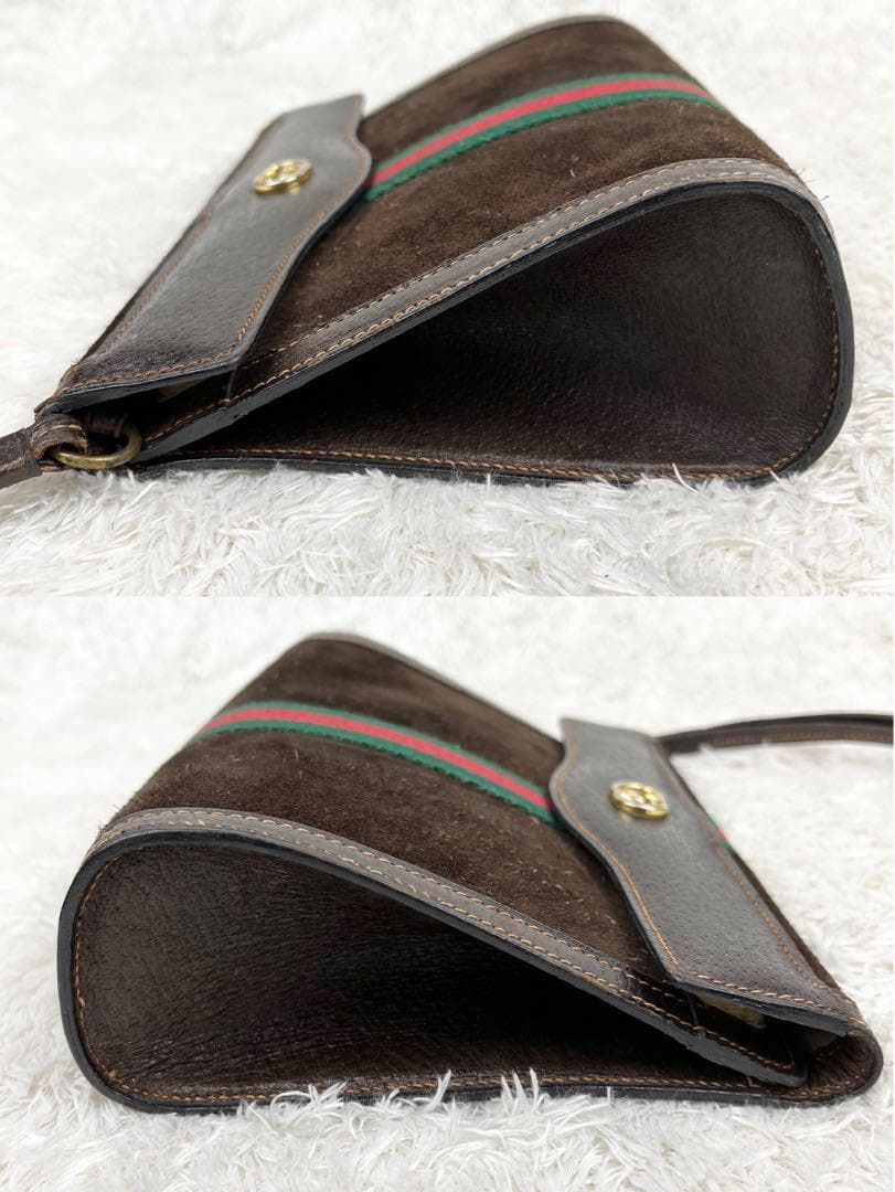 【希少】オールドグッチ シェリーライン インターロッキング クラッチバッグ