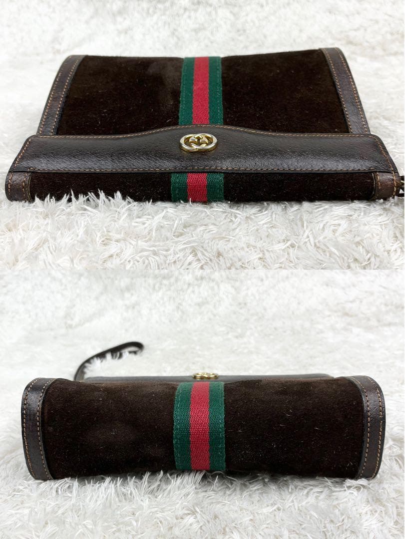 【希少】オールドグッチ シェリーライン インターロッキング クラッチバッグ