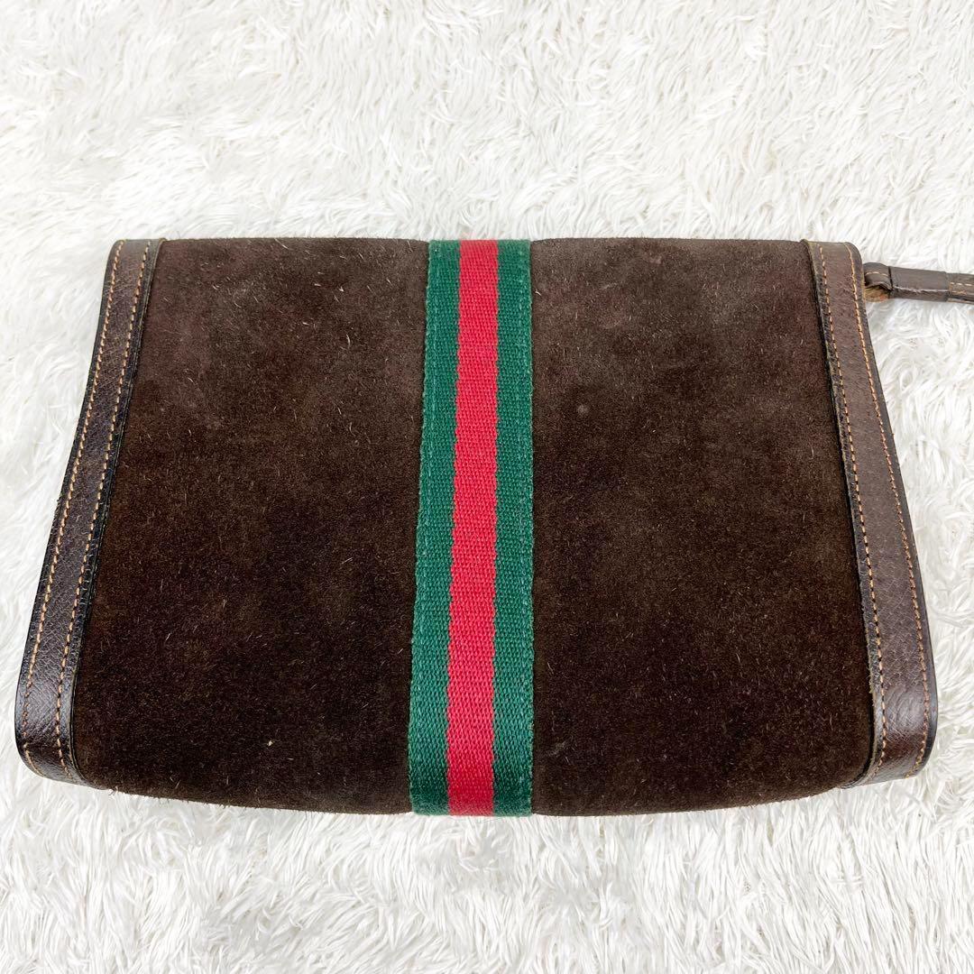 【希少】オールドグッチ シェリーライン インターロッキング クラッチバッグ