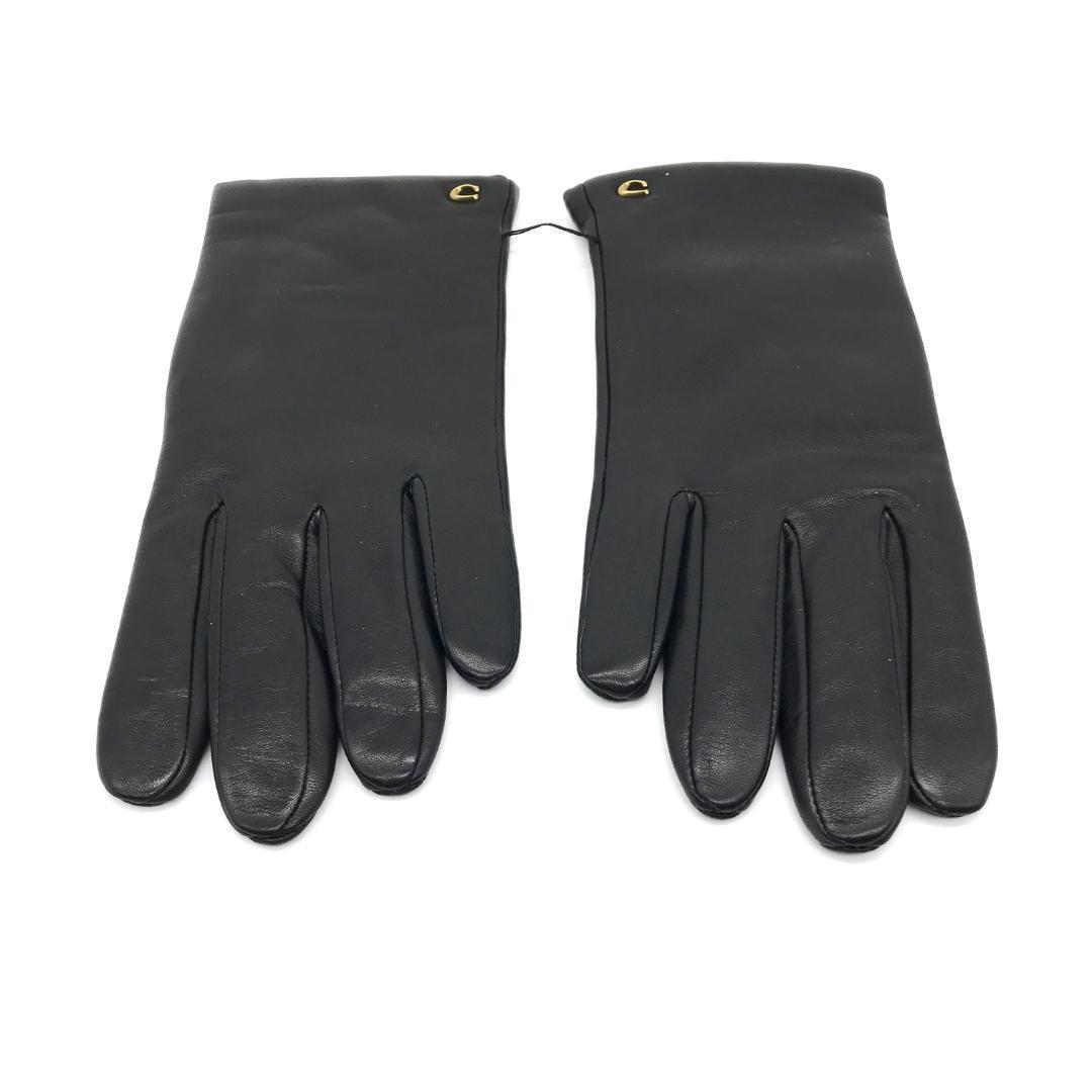 【新品未使用】COACH コーチ テックグローブ 手袋 レザー ウール